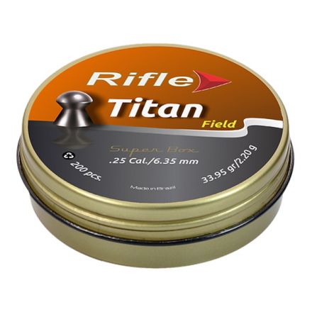 Пули Rifle Field Series Titan 6,35 мм, 2,20 грамм, 200 штук