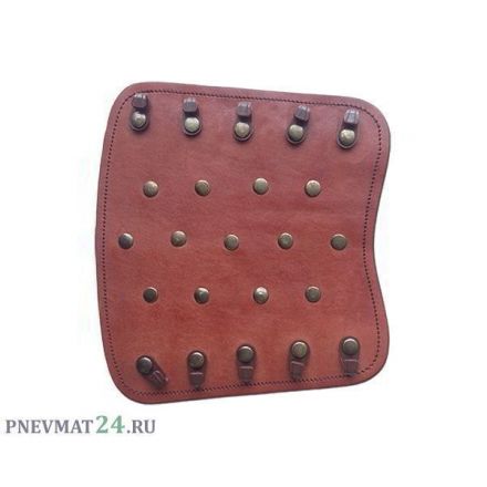 Крага на шнуровке с клепками №3 (кожа)